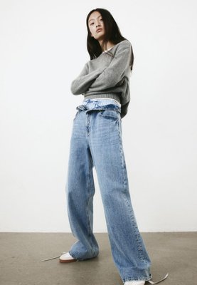 Жіночі джинси Wide Nigh H&M (56841) W34 Сині 56841 фото