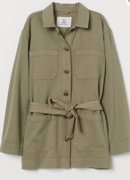 Жіноча джинсова куртка H&M (55717) XS Зелена 55717 фото