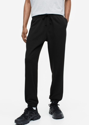 Мужские спортивные штаны Regular fit H&M (56366) S Чёрные 56366 фото