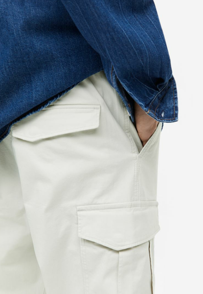 Чоловічі штани джогер карго Н&М (55991) М Білі 55991 фото
