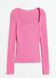 Жіночий трикотажний светр Н&М (55718) XS Рожевий 55718 фото 1