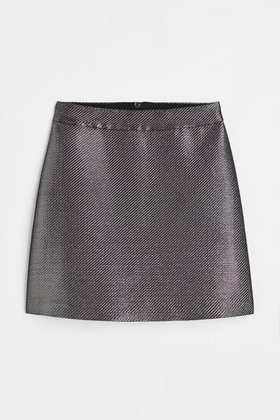Жіноча коротка спідниця H&M (10122) M Сіра 10122 фото