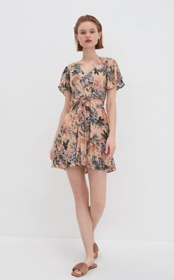 Жіноча сукня в квітковий принт House Brand (57107) XS Бежева 57107 фото