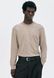 Чоловічий светр тонкої в'язки Regular Fit H&M (58690) M Бежевий  58690_ фото 1