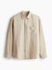 Мужская рубашка из льняной смеси Loose fit H&M (57637) M Бежева 57637- фото 7