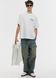 Мужская футболка с принтом Loose Fit H&M (58067) XL Белая 58067_xl фото 1