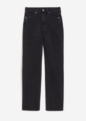Жіночі прямі високі джинси Slim H&M (57179) W40 Чорні 57179_l фото
