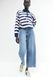 Женские широкие укороченные джинсы Wide High waist H&M (58134) W38 Синие 58134_ 38 фото 2