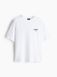 Мужская футболка с принтом Loose Fit H&M (58068) M Белая 58068_ фото 2