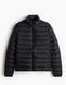 Чоловіча стьобана куртка Slim Fit H&M (58521) M Чорна 58521_ фото 1