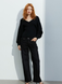 Женские джинсы Wide Regular H&M (56183) W36 Черные 56183 фото 1
