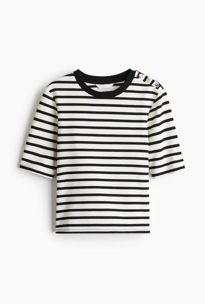 Жіночий трикотажний топ Н&М (58150) XS Білий 58150 фото