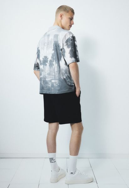 Чоловічі трикотажні шорти Regular Fit H&M (58310) M Чорні 58310_ фото