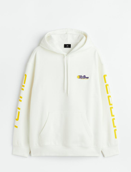 Чоловіче худі H&M (55620) L Біле 55620 фото