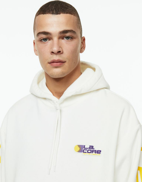 Чоловіче худі H&M (55620) L Біле 55620 фото