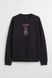 Чоловічий світшот Relaxed Fit H&M (10056) М Чорний 10056 фото 2