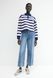 Женские широкие укороченные джинсы Wide High waist H&M (58134) W38 Синие 58134_ 38 фото 1