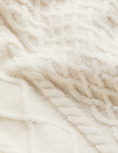 Женский свитер с узором из кос Н&М (56411) М Белый 56411_м фото