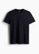 Мужская футболка Slim fit H&M (58328) M Темно-синяя 58328 фото 1