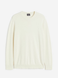 Чоловічий джемпер Slim Fit H&M (56302) XL Молочний 56302_xl фото 5