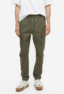 Мужские штаны карго Н&М (56810) S Зеленые 56810_ фото