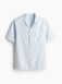 Мужская курортная рубашка Regular Fit из льняной смеси Н&М (57011) XL Голубая 57011_xl фото 1