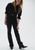 Женские высокие джинсы Bootcut Slim fit H&M (57753) W34 Черные 57753 фото