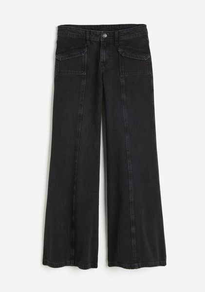 Жіночі джинси Wide Regular H&M (57529) W38 Чорні 57529_38 фото