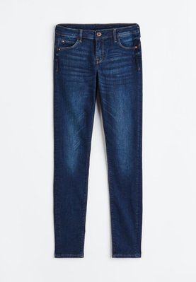 Женские джегинсы Push up с заниженной талией H&M (57585) W40 Темно-синие 57585_40 фото