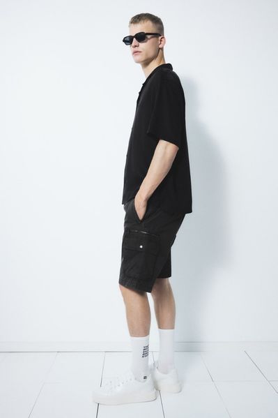 Мужские шорты карго Slim fit H&M (58344) M Темно-серые 58344 фото