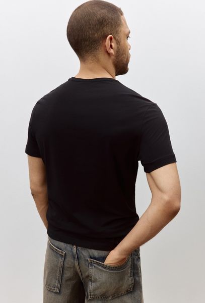 Чоловіча футболка Slim fit H&M (58400) XXL Чорна 58400_ фото