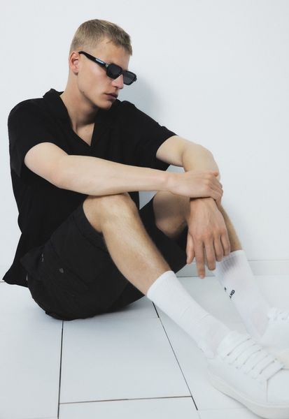 Мужские шорты карго Slim fit H&M (58344) M Темно-серые 58344 фото