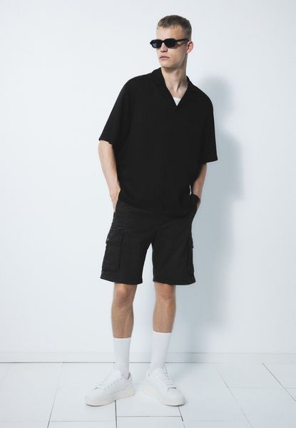 Мужские шорты карго Slim fit H&M (58344) M Темно-серые 58344 фото