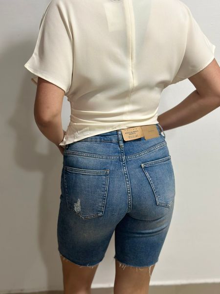 Женские бермуды джинсовые Regular Waits H&M (56966) W36 Синие 56966 фото