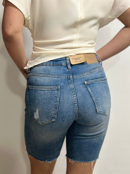 Женские бермуды джинсовые Regular Waits H&M (56966) W36 Синие 56966 фото
