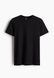 Чоловіча футболка Slim fit H&M (58400) XXL Чорна 58400_ фото 6
