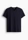 Чоловіча футболка з V-подібним вирізом Slim fit H&M (57142) S Темно-синя 57142 фото 1