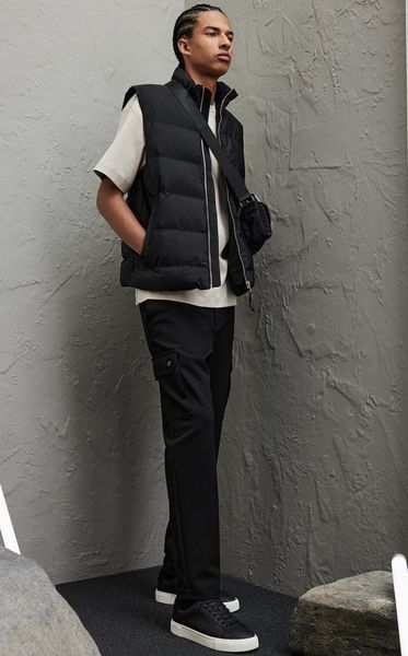 Чоловічі штани карго Slim Fit H&M (58104) L Чорні  58104_l фото