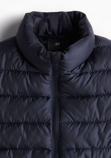 Мужской легкий стеганный жилет Slim fit H&M (57624) ХL Темно-синяя 57624_хl фото