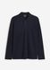 Чоловіча сорочка Polo Regular Fit H&M (58167) L Темно-синя 58167_l фото 1