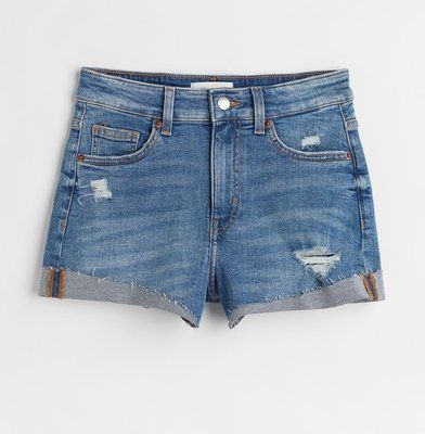 Жіночі джинсові шорти Regular waist H&M (55847) W36 Сині 55847 фото