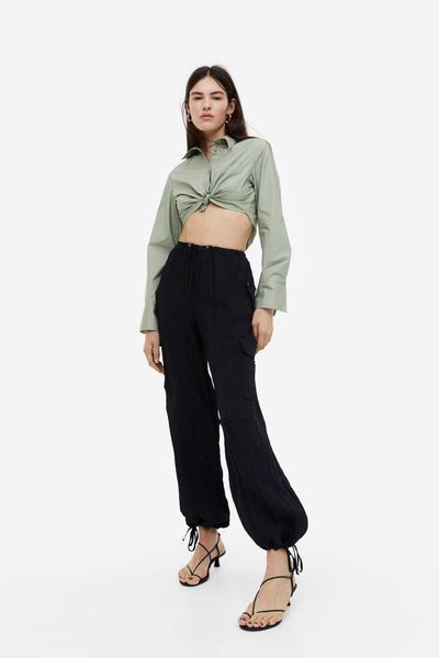 Жіночі штани карго H&M (54333) M Чорні 54333 фото
