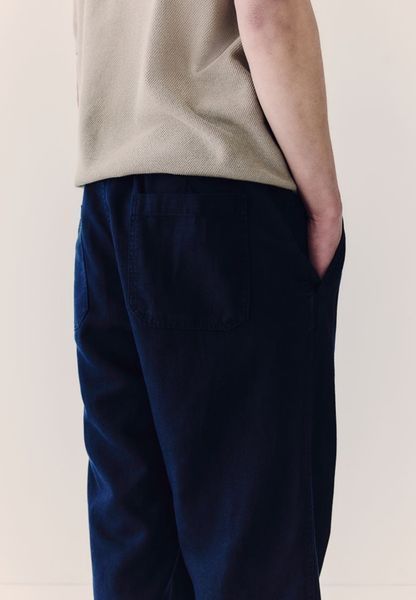 Чоловічі штани з лляної суміші Relaxed fit H&M (57412) XL Темно-сині 57412_xl фото