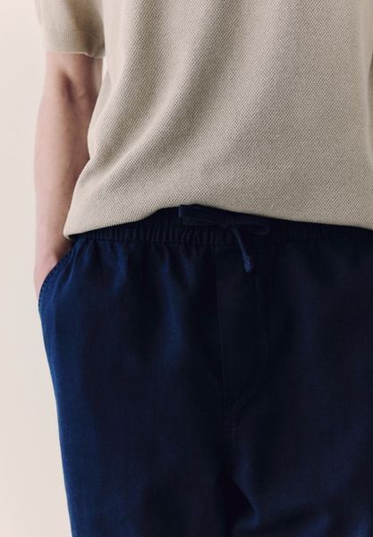 Чоловічі штани з лляної суміші Relaxed fit H&M (57412) XL Темно-сині 57412_xl фото