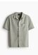 Чоловіча лляна сорочка Regular fit H&M (58401) L Зелена 58401_l фото 5