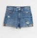 Жіночі джинсові шорти Regular waist H&M (55847) W36 Сині 55847 фото 1