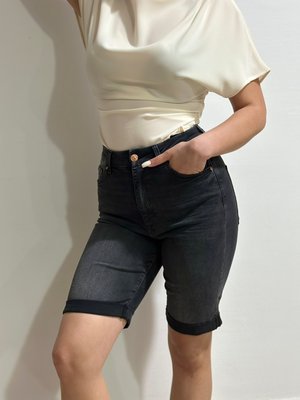 Жіночі джинсові бермуди Slim Fit H&M (56968) W40 Чорні 56968 фото