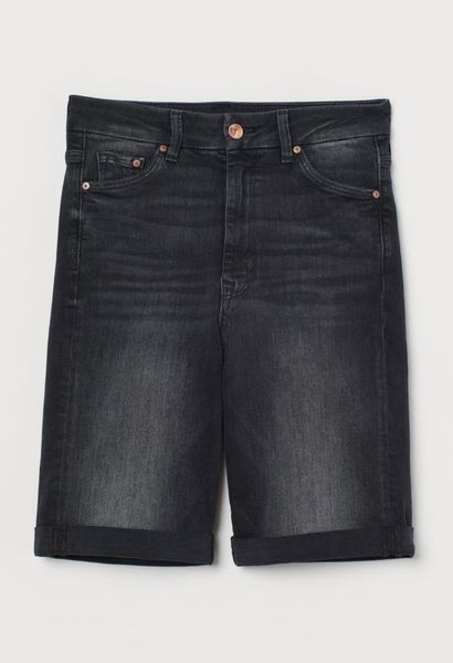 Жіночі джинсові бермуди Slim Fit H&M (56968) W40 Чорні 56968 фото