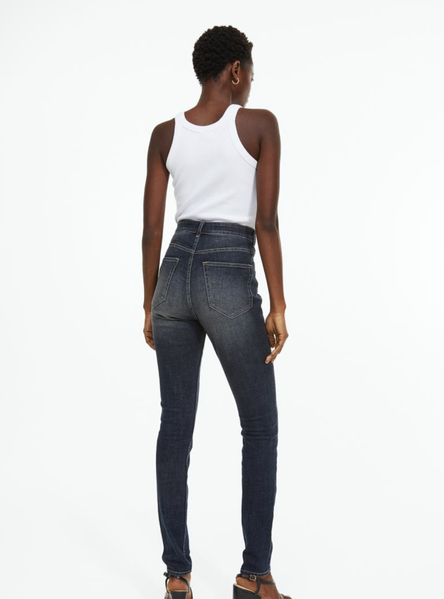 Женские ультра высокие джеггинсы Curvy jeggings Н&М (55639) W36 Темно-синие 55639 фото