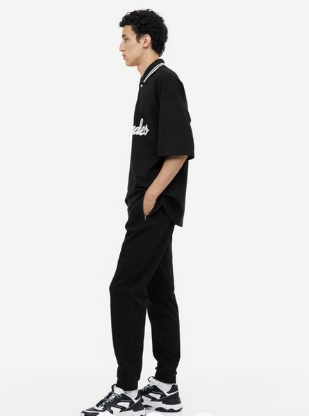 Мужские спортивные штаны Slim Fit H&M (56489) XS Черные 56489_xs фото